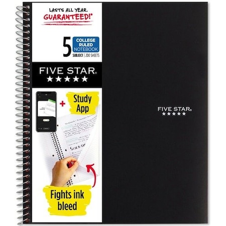 Mead Notebook, 5 Subject, College Ruled, 8-1/2inx11in, BK MEA72081